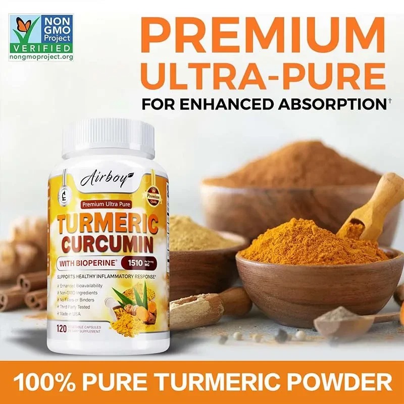 Kapsułki z kurkumą i kurkuminą – Turmeric Curcumin Capsule recenzja i cena