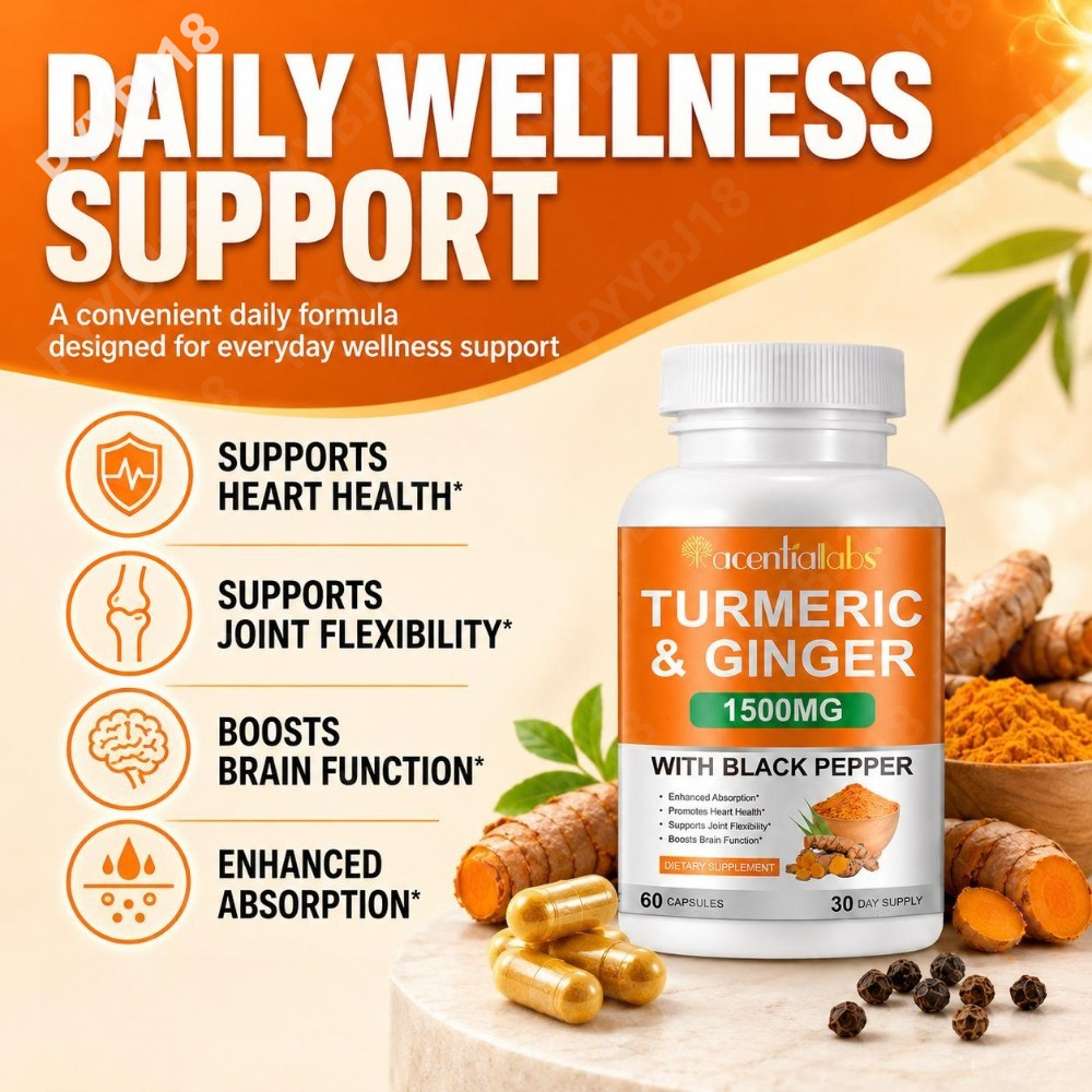 Kapsułki z kurkumą i imbirem,  – Turmeric Curcumin Capsule recenzja i cena