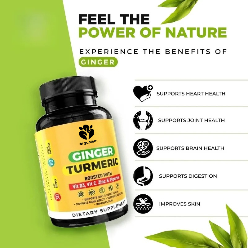 Suplementy z kurkumą, piperyną – Turmeric Curcumin Capsule recenzja i cena